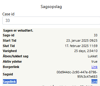 Direkte links til opslag i fagsystem